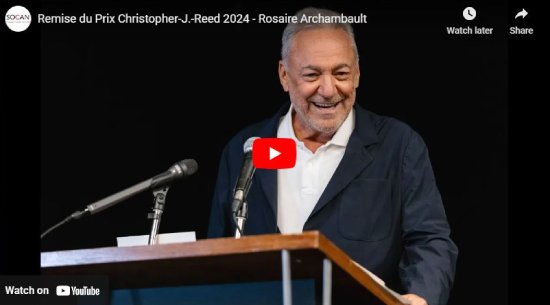 Rosaire Archambault, Prix Christopher J Reed, 2024